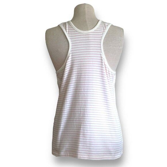 Hanna Andersson Womens Pajama Tank Top XL Pink White Stripe Organic Cotton PJ's - Picture 4 of 5